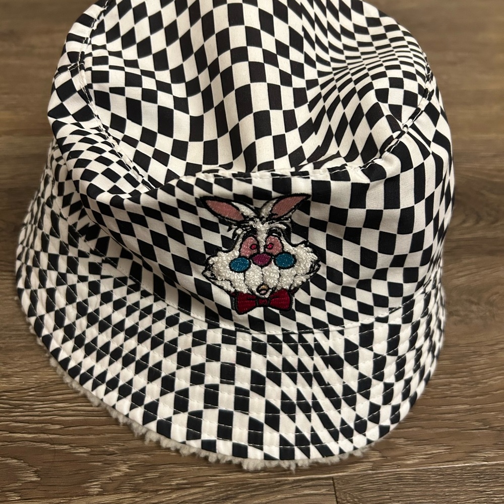 Mad-Hatter Disney Checkered Bucket Hat